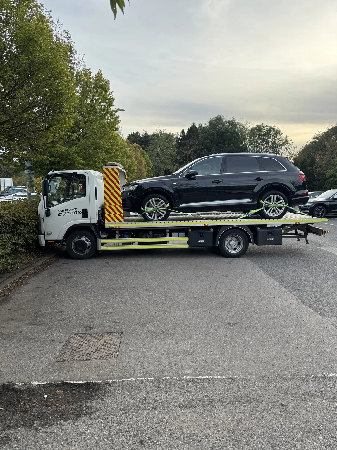 SUV recovered by Atlas Recovery