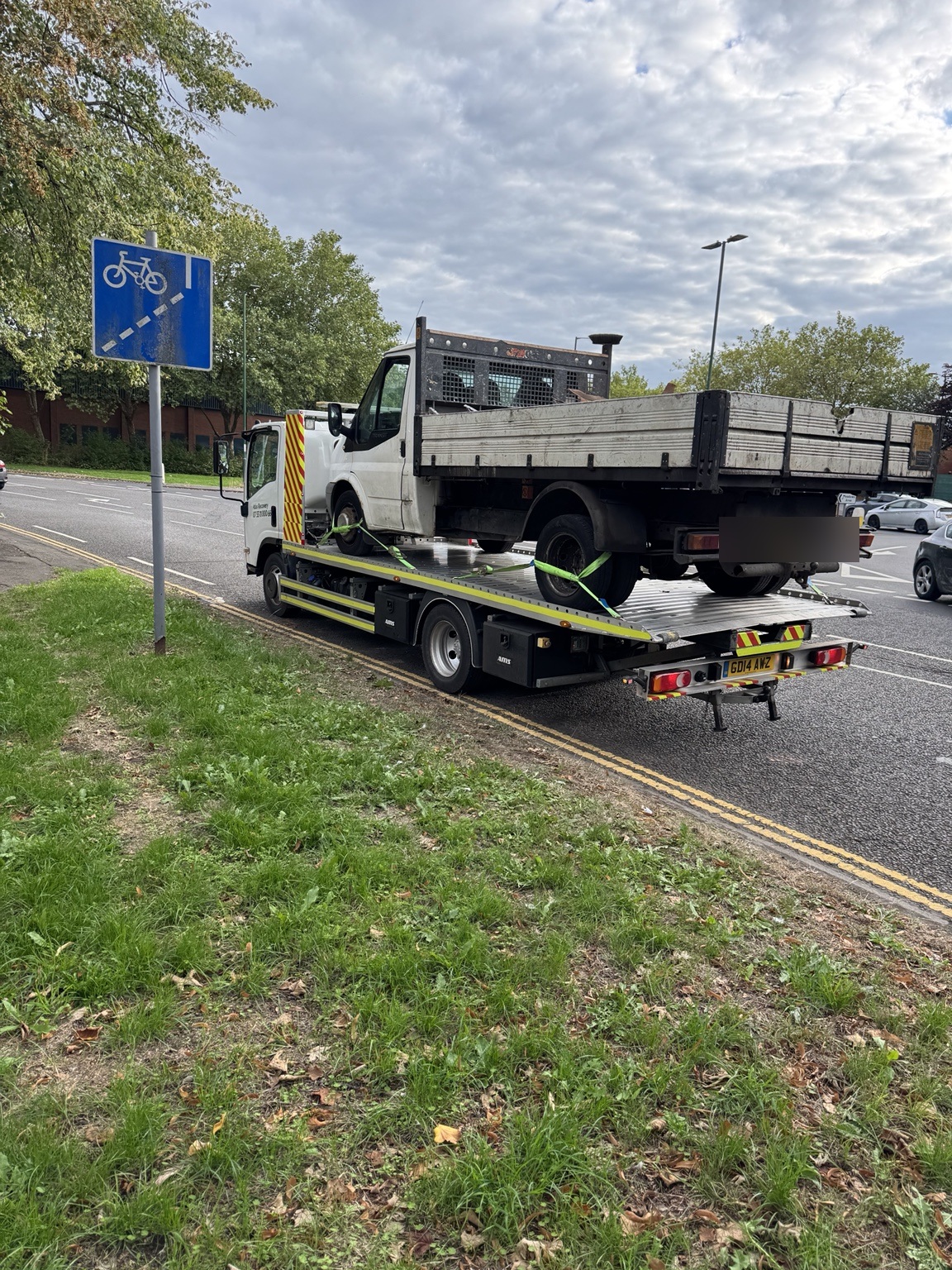 Commercial vehicle recovered by Atlas Recovery